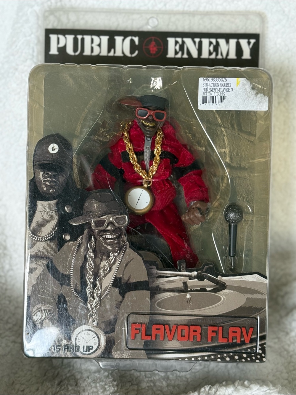 Flavor Flav Red Figure with Gold Chain - Collector Toy, NWT